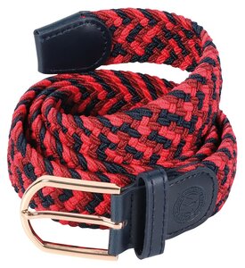 Ruiterriem elastisch  red/navy.