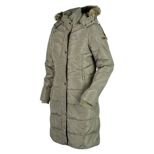 Lange Winterjas khaki.