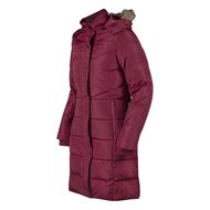 Lange Winterjas Olive Bordo.