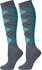 Kousen argyle grey/teal_