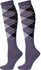 Kousen argyle purple/lilac/black._